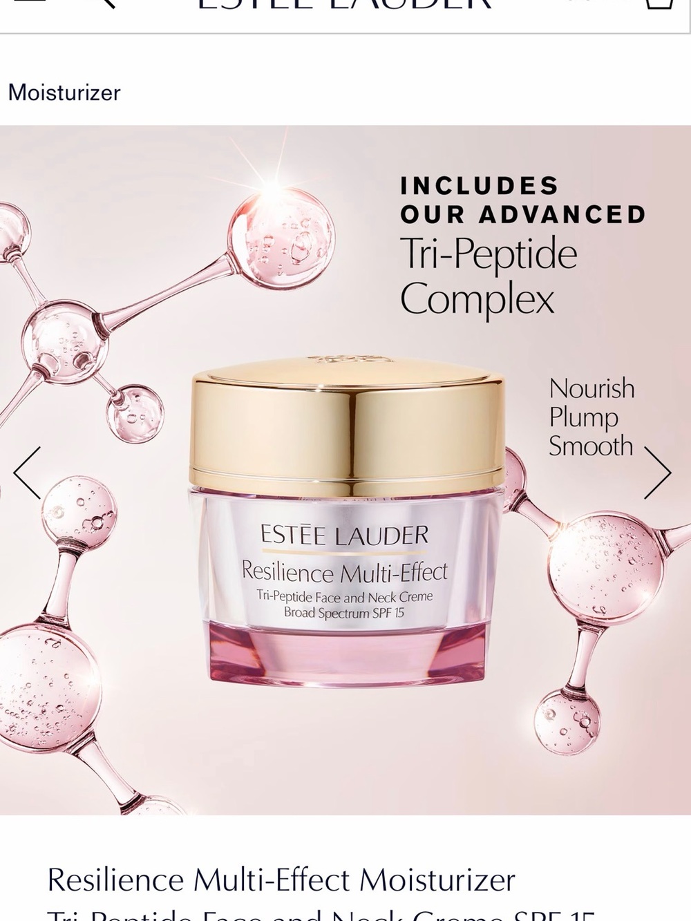 Estée Lauder Resilience Multi-Effect Moisturizer - Pink & Gold